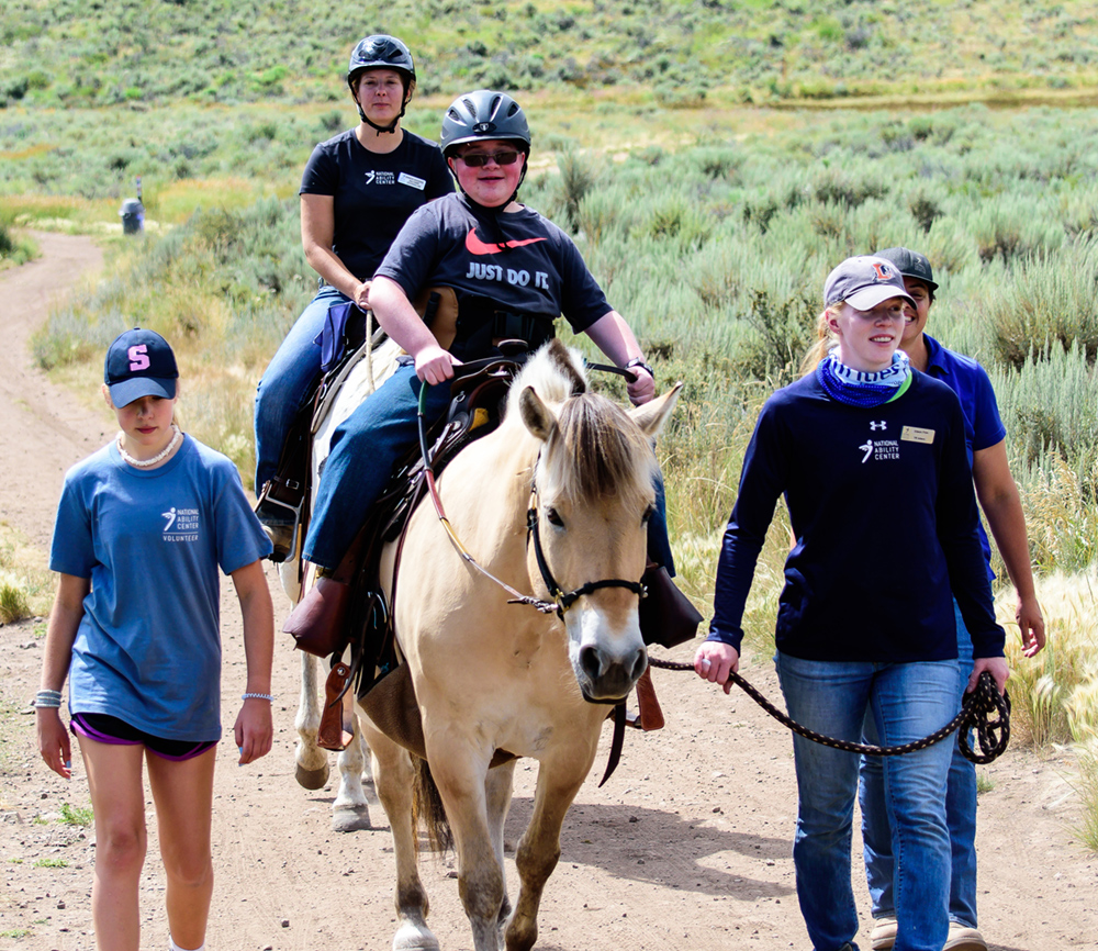 An NAC horse on the trail