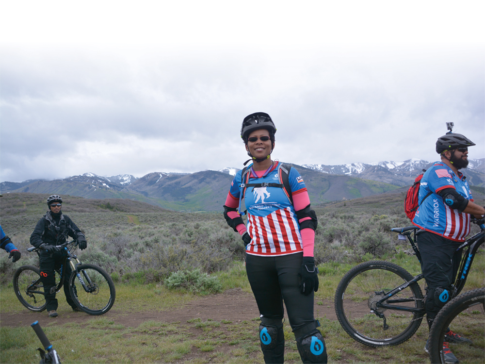 Biking a Wasatch trail