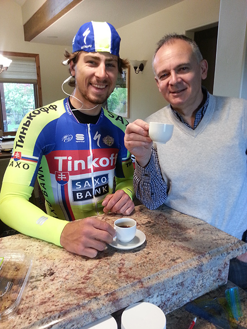 Peter Sagan and Max Testa