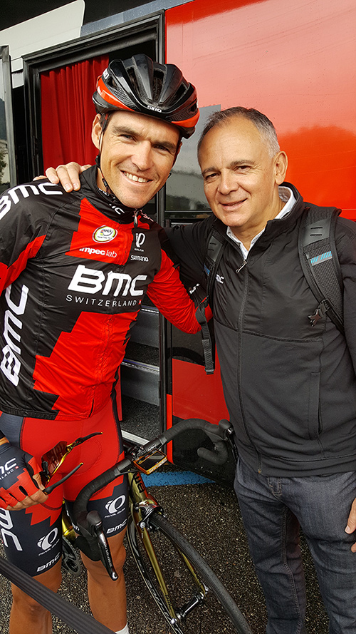 Greg van Avermaet and Max Testa